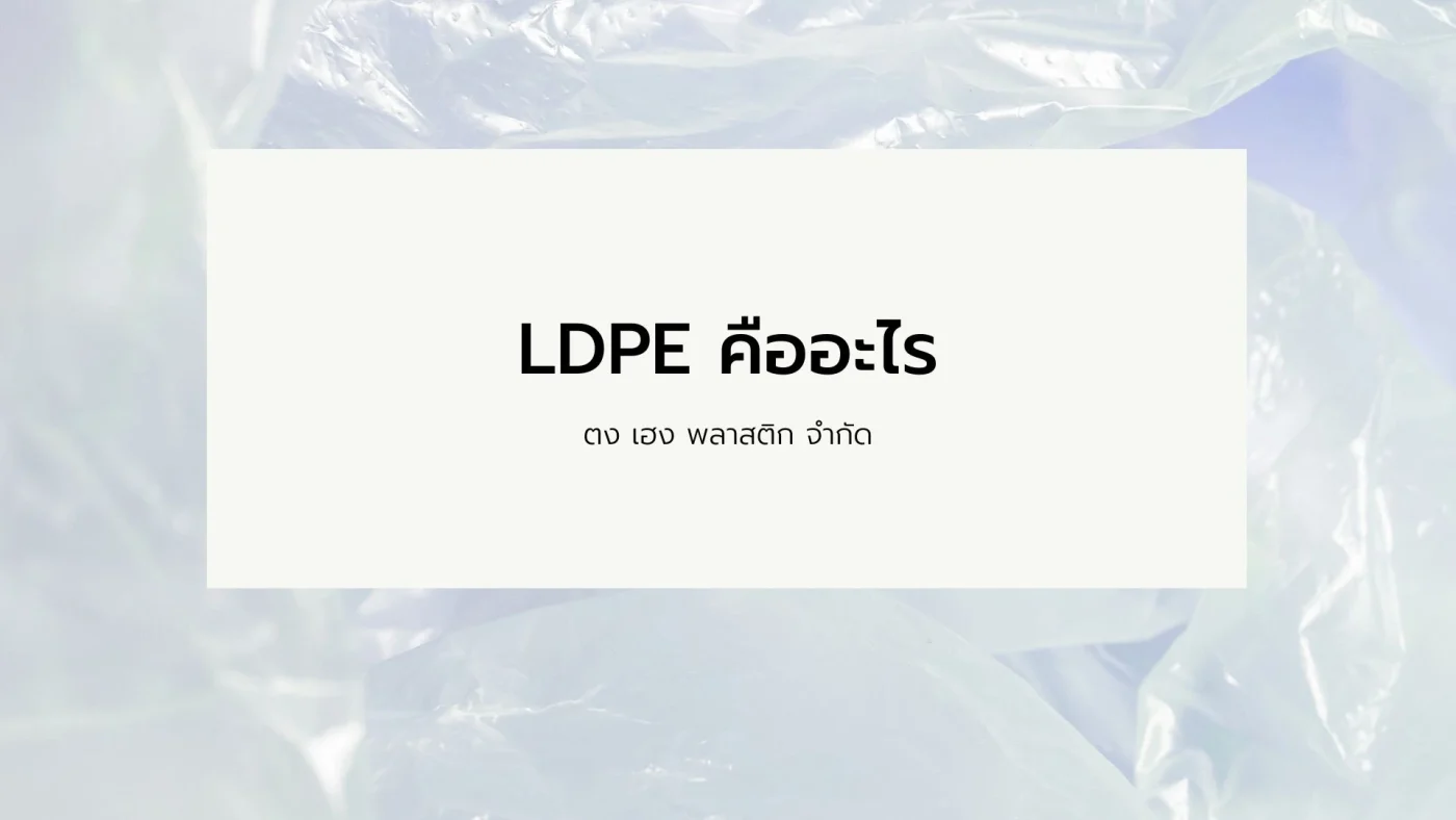 LDPE คืออะไร