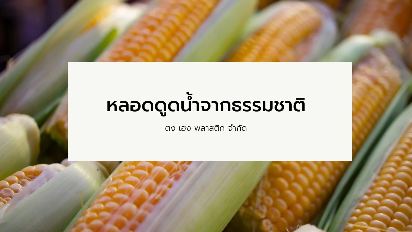 หลอดดูดน้ำจากธรรมชาติ